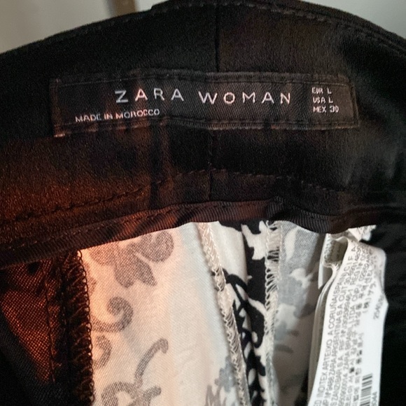Zara black and white pants size L - Picture 6 of 7